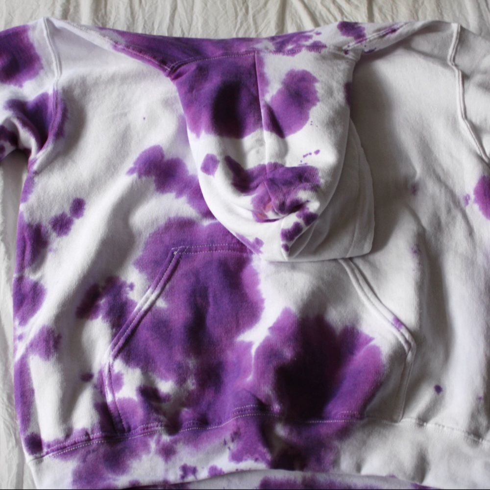 Custom tie dye sweatshirt